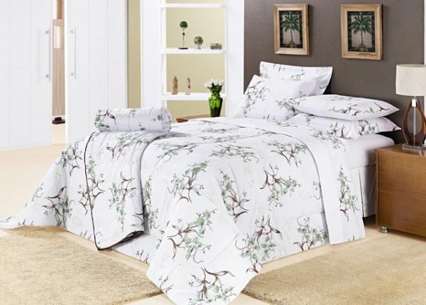 Jogo de cama 200 fios 4 peças queem Desire Jardine