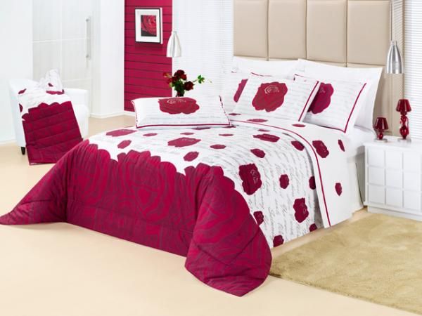 Kit Casal craft 7 peças manta alta Roses